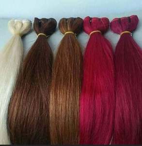 Extensiones de cabello virgen Rubio indio suave de alta calidad doble dibujado precio bajo exportador directo - Product Image 1