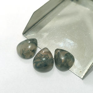 Lote de 3 Cabujones de Ágata Musgosa Natural de 20x17mm, 46.3 Quilates, Iroc Sales, Gemas Sueltas de Ágata de Buena Calidad, US$10.58 por Todo - Product Image 6