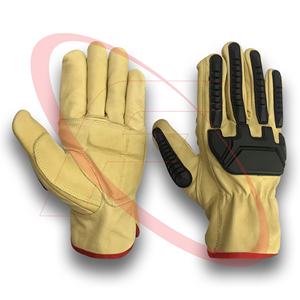 Gants de conducteur personnalisés de protection contre les chocs de qualité supérieure pour un usage quotidien 2024 gros gants de soudage Tig gants en cuir du Pakistan - Product Image 1