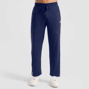 Pantalon Drift Pro Navy surdimensionné à taille mi-haute et jambe large, respirant, avec bande latérale décorative, technique de teinture unie - Product Image 2