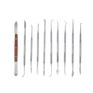 Equipo de laboratorio, juego de herramientas de tallado de cera, 12 Uds., Kit de acero inoxidable, herramienta de dentista, cera de tallado de alta calidad - Product Image 2