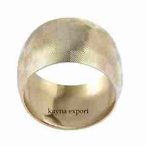 Nouveau rond de serviette décoratif design feuille belle fête de mariage et restaurant fini plaqué argent et porte-serviette à usage domestique - Product Image 5