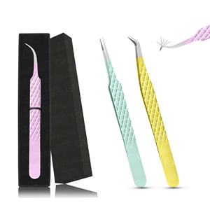 แหนบต่อขนตาไทเทเนียมสีดำสแตนเลสสตีลเครื่องมือเพื่อความงามใช้ในปริมาณงานส่วนตัวได้ง่าย - Product Image 4