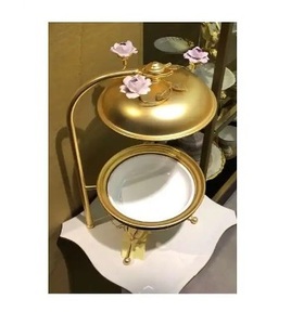 จาน chafing สแตนเลสดีไซน์เนอร์ สีทองแดง ทรงกลม ในราคาส่ง - Product Image 5