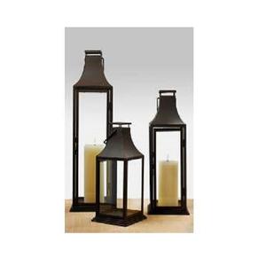 Verre décoratif pour la maison et fer lanterne marocaine fer suspendu couleur noir et marron enduit pour chambre chambre et salle de séchage utilisée - Product Image 1