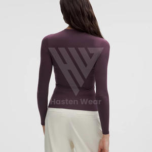 Camiseta Deportiva de Manga Corta para Mujer y Logotipo Personalizado, Suave, Cómoda, Ligera, Informal, para Gimnasio y Fitness - Product Image 3