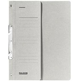 Einhakhefter Falken DIN <b>A4</b> 250g/m Manila Gray Cardboard for File <b>Folder</b> Organization - Product Image 1