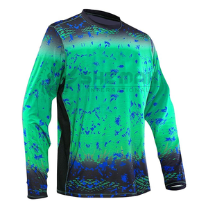 Chemise de pêche haute performance avec dos en maille à manches longues résistant aux taches pour la ventilation et l'ajustement spécifique du pêcheur - Product Image 1