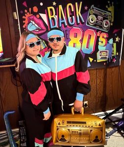 Ensemble de survêtement décontracté pour homme, style années 90, avec capuche, coupe-vent années 70, costume de Halloween, ensemble hip-hop 2 pièces - Product Image 3