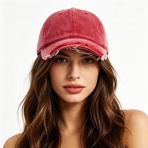 Distressed Baseball Cap Washed Vintage <b>Hat</b> Low Profile Unisex <b>Navy</b> Blue Distressed Dad <b>Hat</b> Washed Faded Cap - Product Image 3