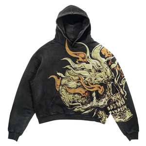 Fabricants de vêtements sweat à capuche lourd unisexe streetwear sweats à capuche vierges hommes conception personnalisée surdimensionné logo personnalisé sweat à capuche pour hommes - Product Image 6