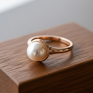 Bague de mode en argent 925 avec perle d'eau douce et cristal exquis vêtements quotidiens à la mode fêtes de mariage bande cadeau plaqué or rose - Product Image 6