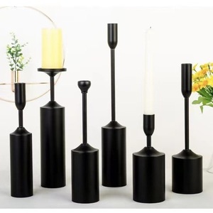 Set of 3 Metal Christmas Candle Holders for <b>Decor</b> - Product Image 2