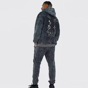 Conjunto Deportivo de Otoño para Hombre al por Mayor, Secado Rápido, Transpirable, Lavado Ácido, Chándal de Algodón para Adultos, 100% Algodón - Product Image 2