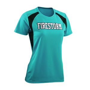 Camiseta de Fútbol Femenina Personalizada, Transpirable, de Secado Rápido, Poliéster Suave, Informal, Lisa, para Verano - Product Image 1
