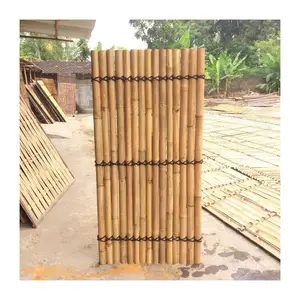 Wholesale factory price bamboo fence wood fencing slat natural materials solid backyard garden privacy fences