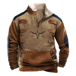 Nueva Llegada, Sudadera con Capucha y Cremallera con Estampado de Dibujos Animados para Hombre, Estilo Urbano, Retro, Ecológica, Resistente al Viento, Informal, Personalizable - Product Image 1