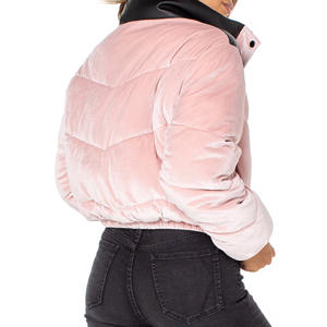 Nouveauté : Veste courte matelassée et respirante pour femme, style crop top, coupe ample et bouffante, idéale pour l'hiver - Product Image 2