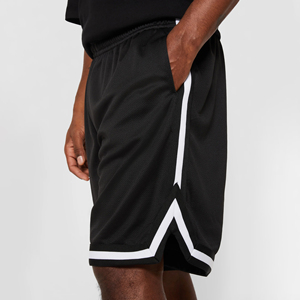 Logo personnalisé Mesh Draw String Sublimation Footy Shorts avec poches à fermeture éclair en couleur glissée - Product Image 6