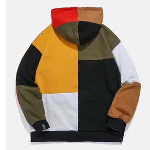 Vente en gros de sweats à capuche pour hommes 100% coton nouveau style block couleur haute qualité sur mesure vêtements d'hiver dernière conception brodée unisexe - Product Image 4