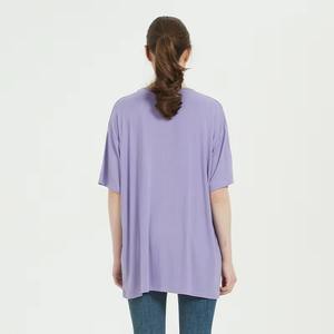 Meilleur coût Performance personnalisé 280gsm lourd 100% coton surdimensionné femmes goutte épaule T-Shirt couleur unie pour l'été - Product Image 6