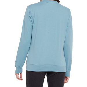 Sudadera de invierno para mujer, calidad más vendida, de gran tamaño, OEM, tamaño personalizado, logotipo estampado en la parte delantera, transpirable, respetuoso con el medio ambiente, Color sólido - Product Image 6