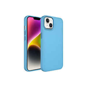 Netzy Luxury for iPhone 14 Plus Case SAFARI LUNA Edition Sierra Blue Soft TPU with <b>Metal</b> Frame and Electroplate Ring Phone Case - Product Image 1