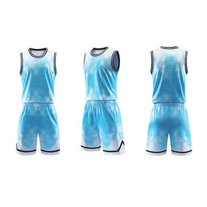 Uniforme de basket-ball réversible 100% polyester personnalisable pour hommes ensemble d'entraînement respirant personnalisé vêtements de sport de basket-ball - Product Image 3