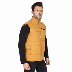 Chaleco Acolchado de Invierno para Hombre 2026, de Lona de Algodón Premium, con Cuello Alto y Decoración Bordada, para Uso Diario y al Aire Libre - Product Image 1