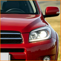 Phare avant complet à LED pour Toyota RAV4 2009-2012, double faisceau, lentille de projecteur, haute luminosité, remplacement Plug and Play