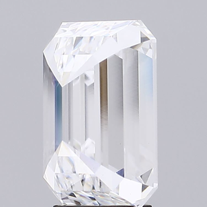 Diamant de laboratoire taille émeraude Rising Diamond 5,09 carats, couleur D, clarté VVS2, percé au laser, certifié IGI, modèle 30 DH 33 émeraude pour - Product Image 5