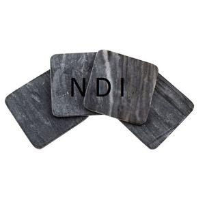 Ensemble de 4 dessous-de-verre ronds artisanaux pour tasses à thé et à café, finition émail, pour la décoration de table. - Product Image 4