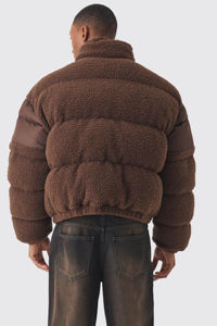 แจ็กเก็ตแบบมีฟองน้ำสำหรับผู้ชายเสื้อกันลมที่คอทรงกรวยผ้าไนลอนสำหรับฤดูหนาวสินค้ามาใหม่ออกแบบโลโก้ได้ตามต้องการ - Product Image 4