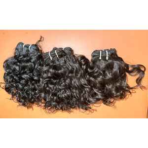 Extensions de cheveux humains 100% cheveux de temple indien, un donneur, brins bruts, tissage, cuticules alignées, double trame - Product Image 2