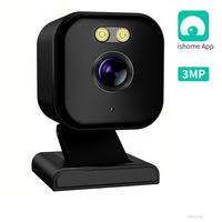 Cámara de Seguridad IP Inalámbrica WIFI PTZ de 3MP con Aplicación Ishome, Almacenamiento en la Nube y Tarjeta de Memoria, Certificación CE ROHS, ODM OEM