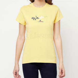 Vente en gros, T-shirt sur mesure pour femmes, T-shirt style décontracté pour femmes, commande en gros - Product Image 1