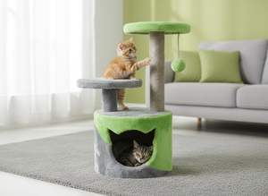 Amistar Azure Rainbow JoyTree – Colorful Sisal Scratcher & <b>Play</b> <b>Center</b> for Cats of All Sizes - Product Image 4