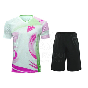 Uniforme de tennis pour homme professionnel, respirant, écologique, à séchage rapide, évacuant l'humidité, logo frontal, 100% polyester, vente en gros - Product Image 1