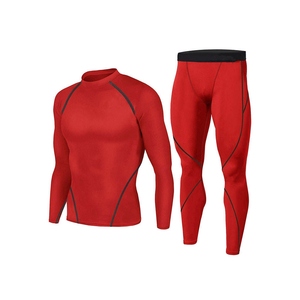 <b>Men</b> Gym <b>Compression</b> <b>Tights</b> Quick Dry Athletic Fitness Clothing Workout Training Set <b>Mens</b> Sportswear Moisture Wicking - Product Image 3