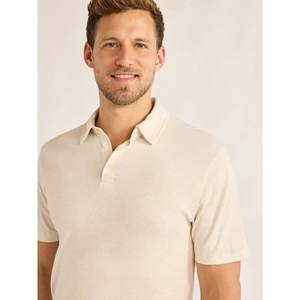 Summer New Men's Solid Color Short-Sleeve for Polo Shirts Casual Cotton T-Shirt with Lapel Pullover Work Clothes in Blue White - Product Image 3