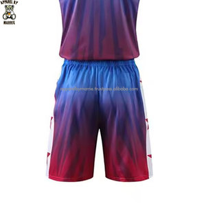 Ensemble de maillot et short de basket-ball respirant en mesh pour hommes, personnalisable avec le logo de l'équipe, pour l'entraînement et les matchs - Product Image 6