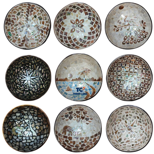 ขายส่งกะลาชามฝังแม่ของเพิร์ลโมเสควินเทจ2023 - Product Image 3