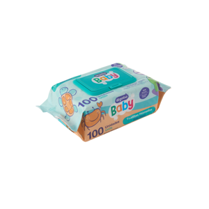 ยูนิควอลิตี้ เบบี้ไวพส์ 100 แผ่น ปราศจากแอลกอฮอล์ ไม่มีกลิ่น สำหรับเด็กทารก - Product Image 6