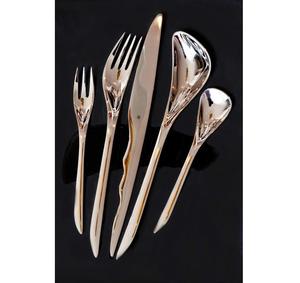 Juego de cubiertos de lujo de acero inoxidable, exclusivo Gourmet, juego de cubiertos de lujo de acero inoxidable, inspirado en acero inoxidable de lujo - Product Image 1