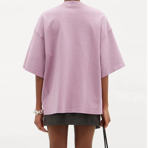 T-shirt à manches courtes surdimensionné pour femmes à la mode Vêtements décontractés confortables et élégants avec logo d'impression bouffante grande taille - Product Image 2