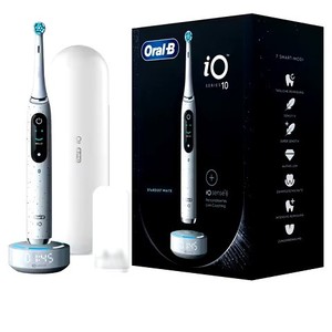 Oral-B IO Series 9แปรงสีฟันไฟฟ้าแบบชาร์จได้สำหรับผู้ใหญ่เด็กขนแปรงซิลิโคนแข็งขนาดกลางสำหรับเดินทางใช้ในชีวิตประจำวัน - Product Image 5
