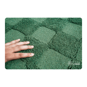 Tufted Cotton Rug Eco Friendly Natural Fiber <b>Mat</b> for Home Decor Soft Texture and Durable Construction for Indoors - Product Image 2