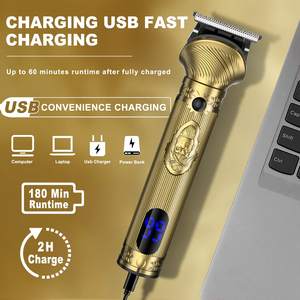 Tondeuse à cheveux sans fil professionnelle 6 en 1 pour hommes, kit de toilettage multi-usages alimenté par USB pour le nez et la barbe - Product Image 1