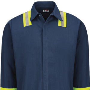 Derniers modèles de chemises de sécurité pour hommes Logo personnalisé/couleur Chemise de sécurité respirante et confortable de haute qualité anti-rides - Product Image 6