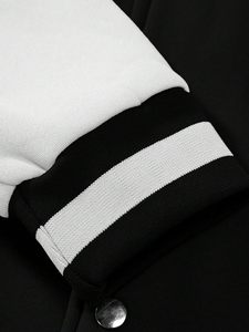 Fabricant OEM Veste d'université personnalisée en cuir de baseball pour hommes, poids lourd, manches en cuir, broderie en chenille - Product Image 6